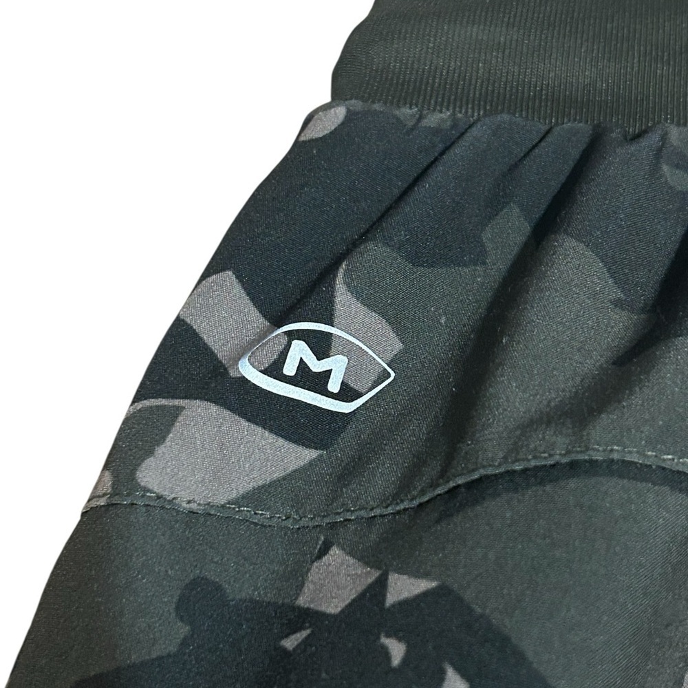 Camo Cargo Jogger Pants Mens Large Green Stretch Tactical Zip Pocket Athleisure - Picture 11 of 12
